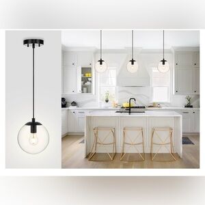 📦 SOLDXiNBEi Lighting Kitchen Pendant Light, Modern 1 Light Globe